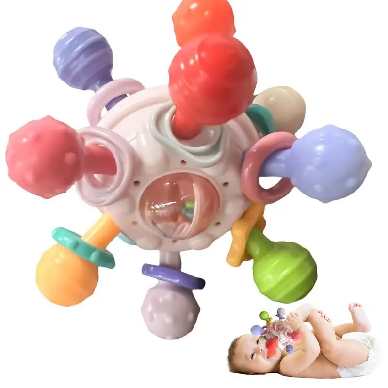 

Детские развивающие игрушки, сенсорный детский прорезыватель, детские товары, тренировочная ручка, Прорезыватель для новорожденных, детский подарок, погремушка, игрушка