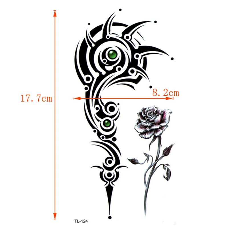 26 Stile Adler Wasserdicht Temporäre Tätowierung Aufkleber Wolf Fake Tattoo Männer Liebe Kuss Tatuajes Temporales Tatuagem Hola Körperkunst – Detail 6