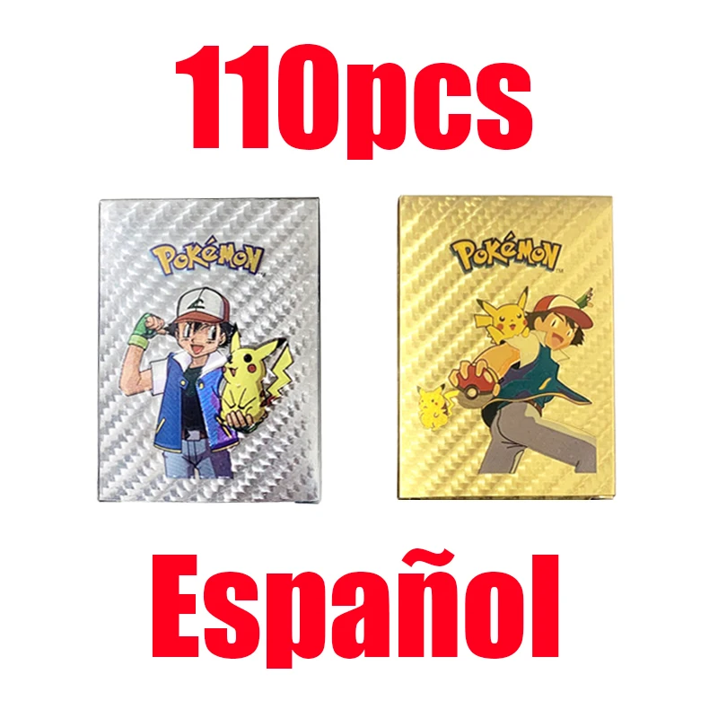 thumbnail image 1 of 110pcs Cards Vmax GX Charizard Pikachu Rare Collection Battle Trainer Card French Spanish English German Child Toys, 1 of 5