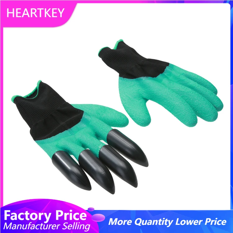 

Gardening Gloves Outdoor Work Rubber Coated Protective Gloves with Claws Gloves