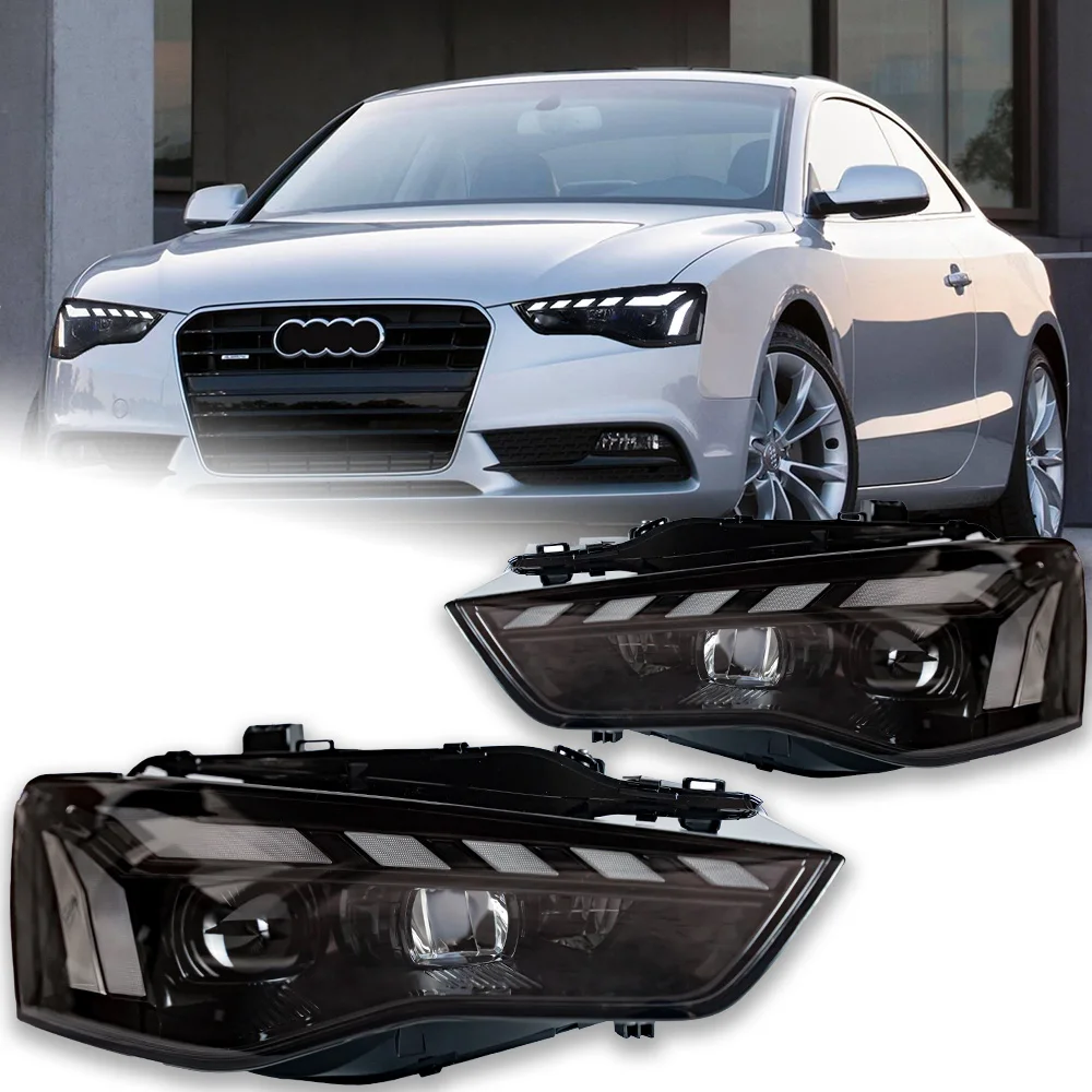 

Car Lights for A5 Headlight Projector Lens 2008-2016 Dynamic Signal Head Lamp LED Headlights Drl Automotive Accessories