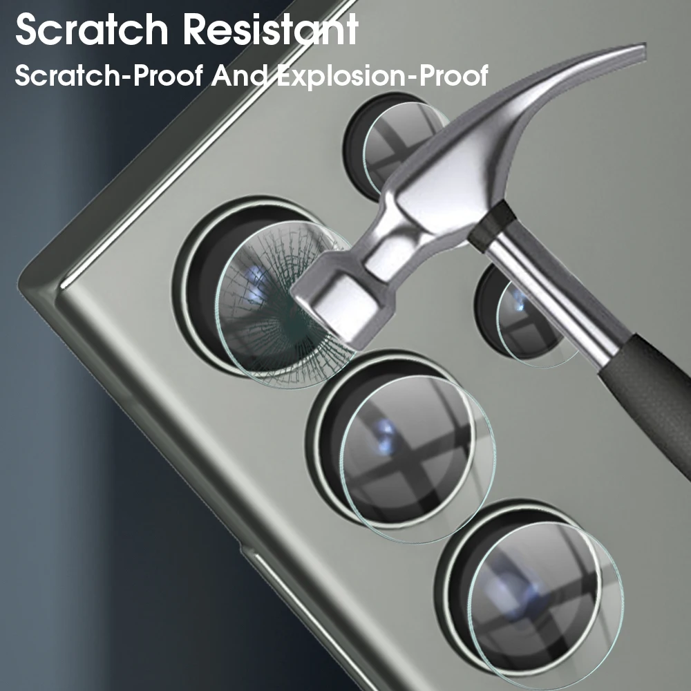Premium 4-Pack Lens and Screen Protector Film with Camera Protection Cover
