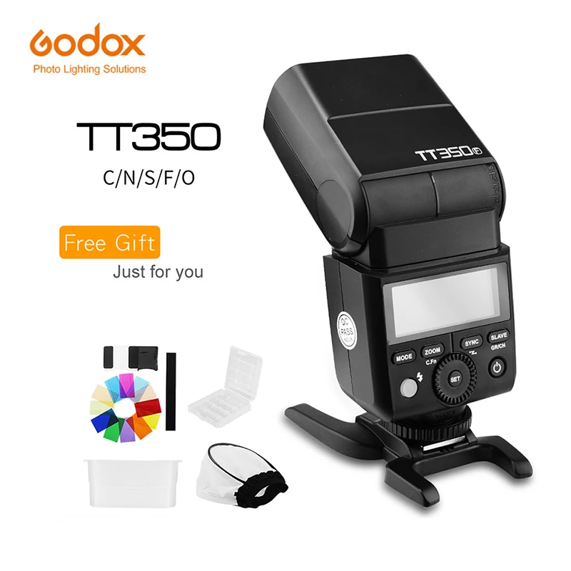 Godox Tt350C Tt350N Tt350S Tt350F Tt350F Tt350O Flash 2.4G Hss Ttl Wireless Speedlite Flash Per Sony Nikon Canon Olympus Fuji