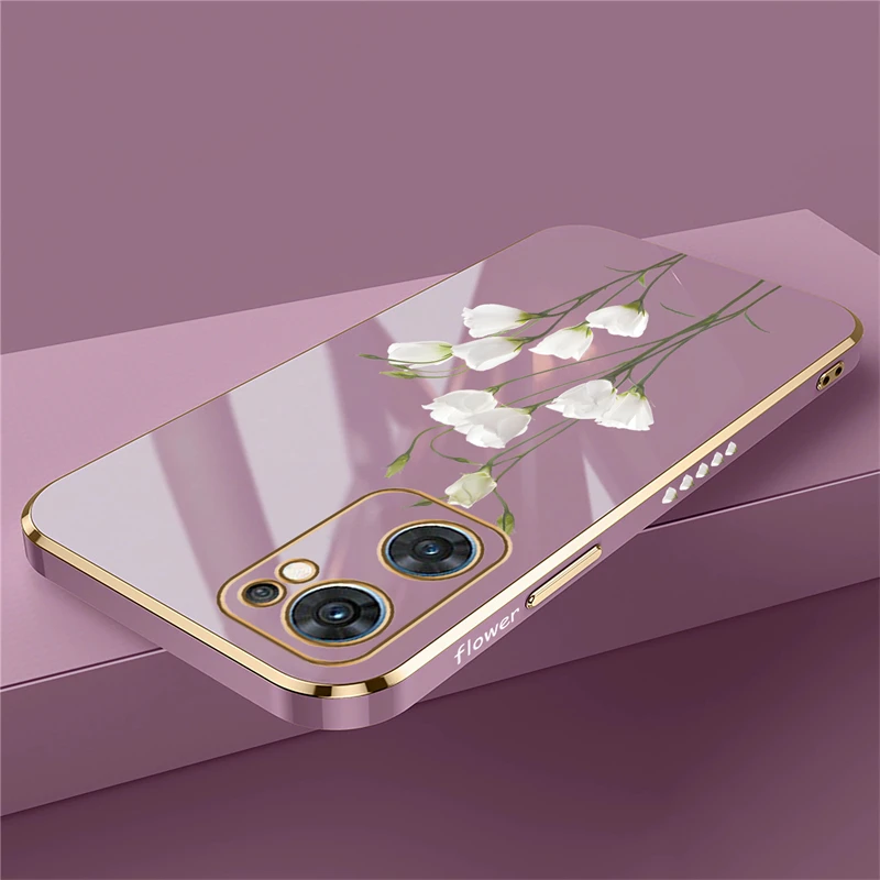 Floral Design Soft Phone Case - Elegant Flower Pattern Cover