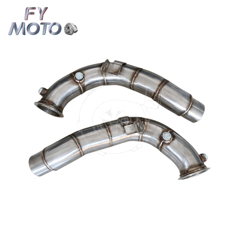 Exhaust Downpipe For BMW F10 M5 2012+ F13 M6 2012+ without cat 80MM S63 engine
