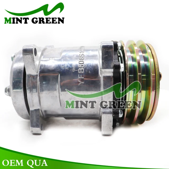 Sanden Car And Truck AC Compressors Sanden SD508 & H14 Premium A/C Compressor - 12V, 7-Groove Serpentine Pulley, For Heavy Duty Trucks 12V Car And Truck Air Compressors - Foto 10