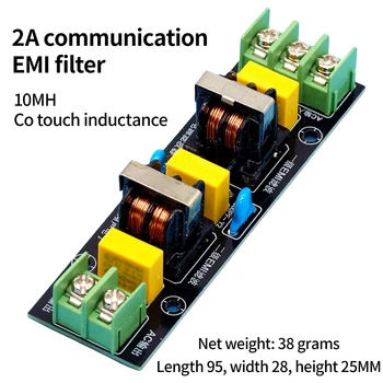 2A 4A 10A 18A AC EMI Filtro di alimentazione AC Modulo filtro ad alta frequenza Anti-interferenza elettromagnetica Filtraggio Componente DC