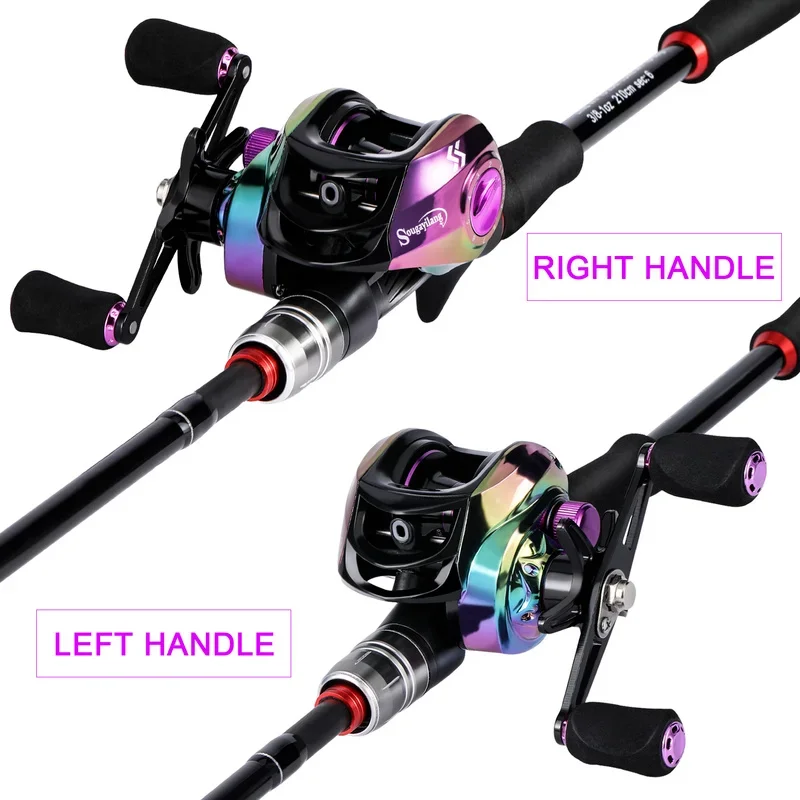 Baitcasting Spinning Rod, Fishing Rod 20kg, Lure Fishing Rod