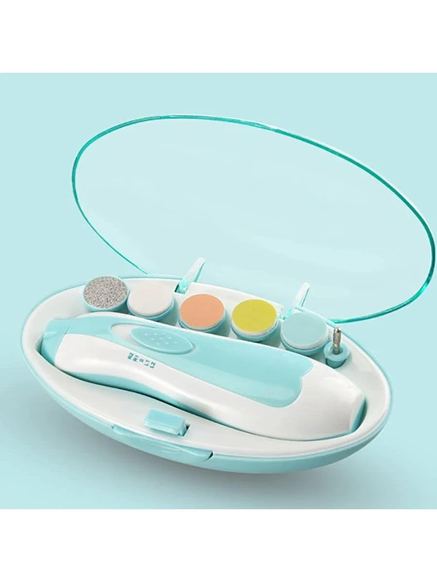 1set Unisex Baby Nail Trimmer, Blue Multi-functional Children Nursing Product