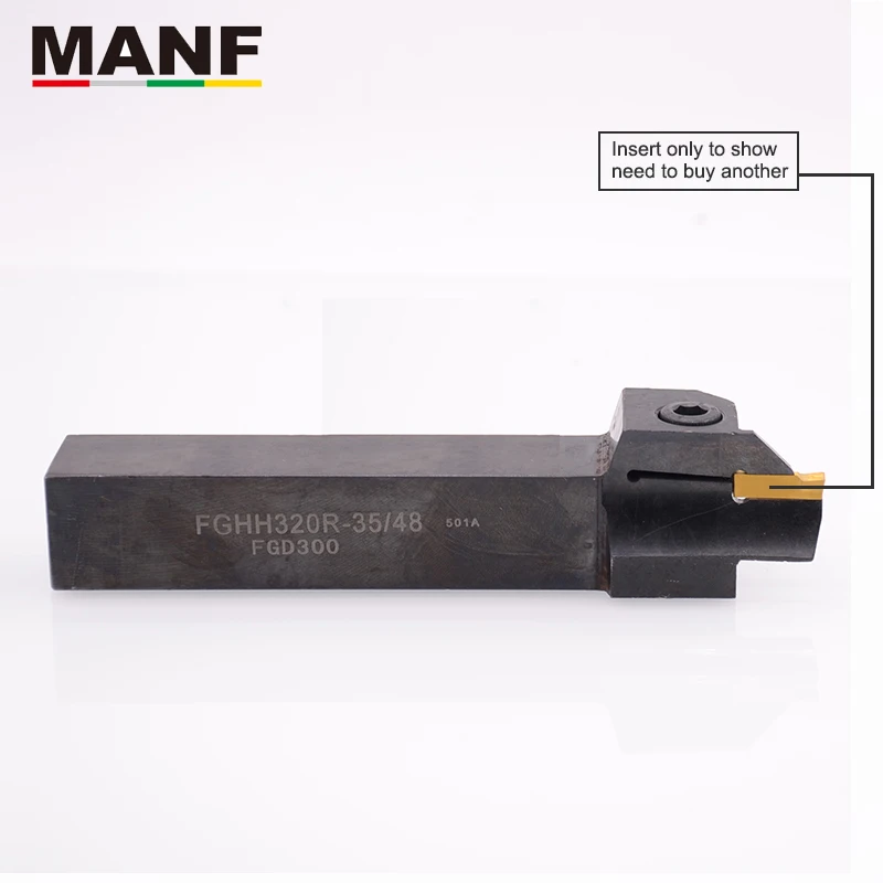 

MANF Toolholder Lathe FGHH320-35/48 CNC Lathe Machining External Cutting Toolholder Groove Cutter Parting Grooving Tools