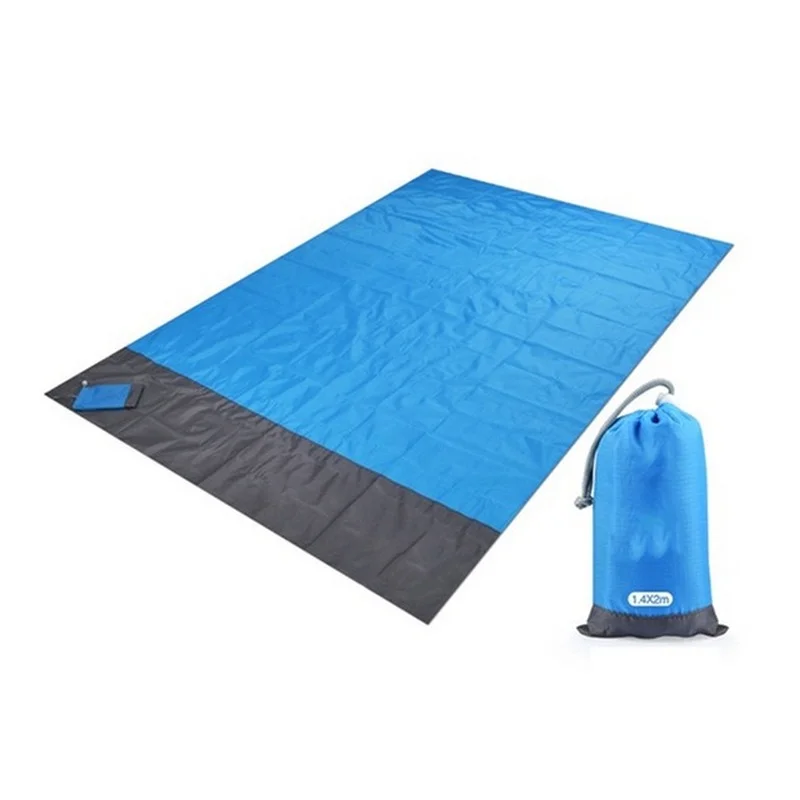 Waterproof Beach Mat Sand Free Blanket Camping Outdoor Picknick Tent Folding Cover Bedding Pocket Picnic 200x210cm Camping Chair 3
