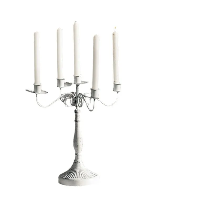 European Retro Candlestick Decoration for Romantic Dinner
