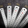 Straight Ruler Double Side Stainless Steel Metric Ruler Precision Measuring Tool 15cm/20cm/30cm/50cm School Office Supplies 1