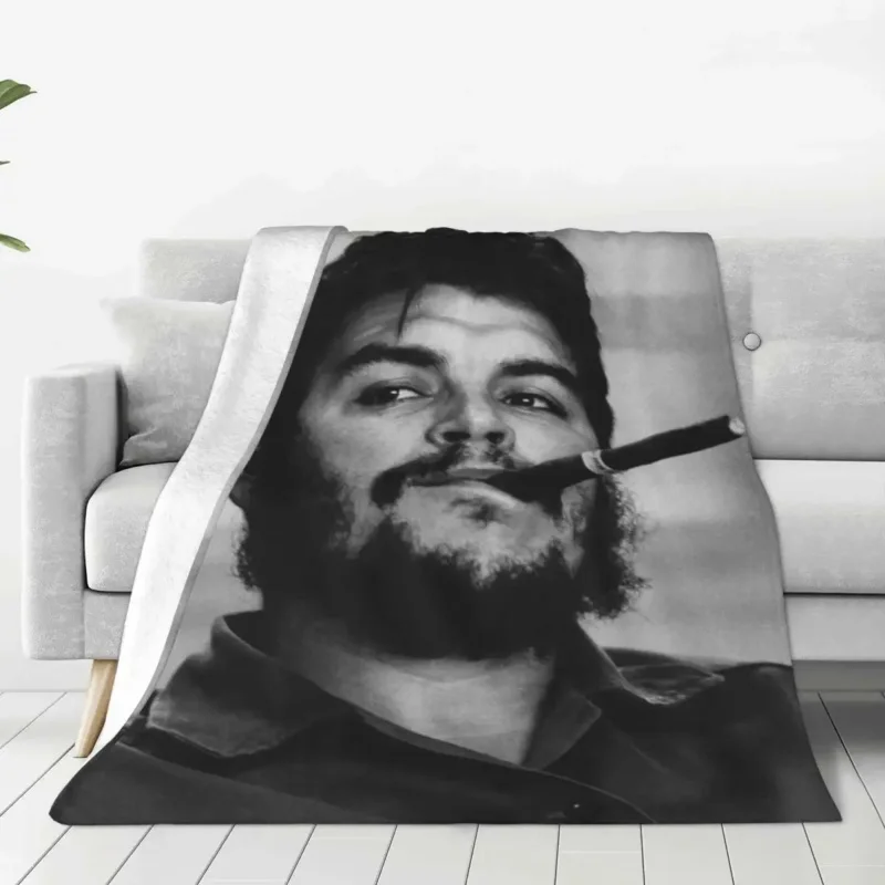 

Покрывало Che Guevara из кораллового флиса, плюшевое кубинское революционерское легкое тонкое покрывало для постельного белья, покрывало для кровати