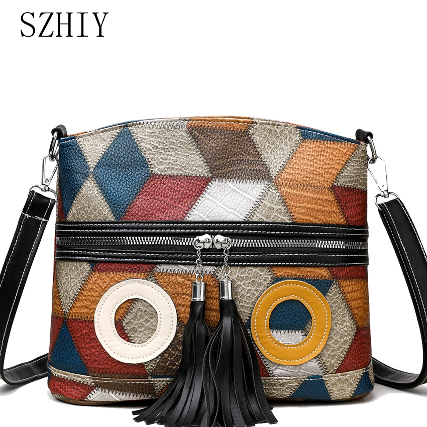 

Женская Повседневная сумка на одно плечо, легкая водонепроницаемая мягкая дорожная кросс-боди из искусственной кожи, контрастных цветов