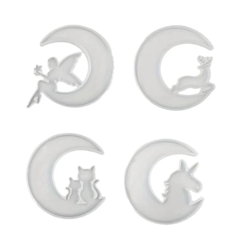 

DIY Jewelry Making Mould Silicone Mold Moon Inspired Animal Shapes Cake Moulds