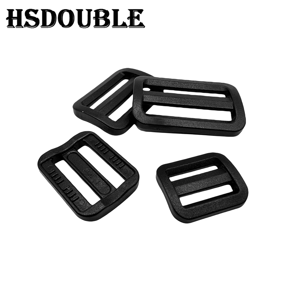 TERLUNNSI Fibbie per cinghie: 8 fibbie a sgancio rapido laterali + 16 pezzi Tri-Glide Slide, robusta fibbia zaino regolabile in due posizioni senza cuciture (20 mm