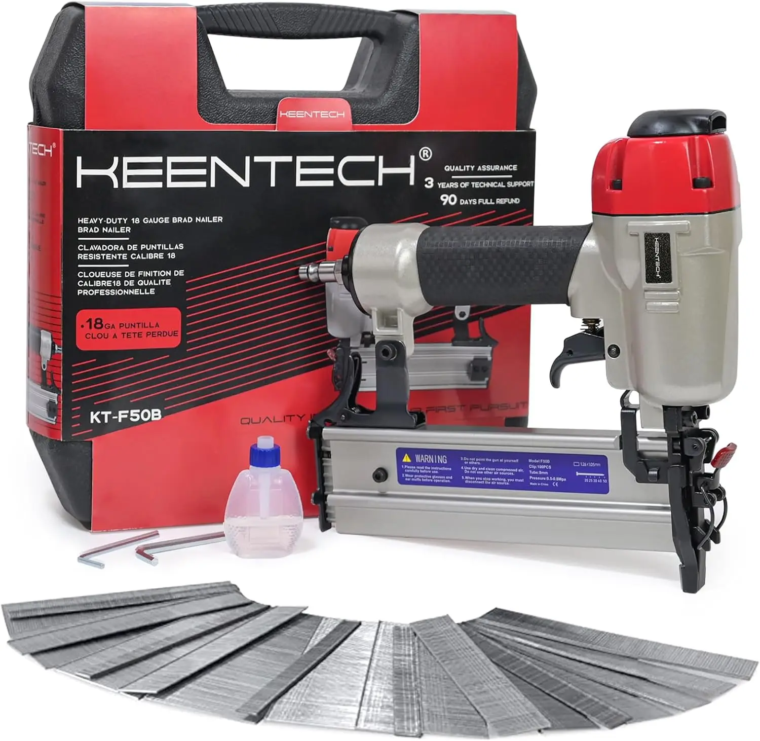 

Пневматический гвоздезабивной гвоздь, 18 калибр, подходит для гвоздей от 3/8 до 2 дюймов, гвоздезабивной пистолет с гвоздями 3000 шт. и для фрезерования