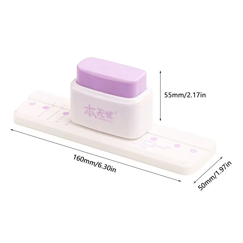 3홀 미니 핸드 홀 펀처 다기능 멀티 컬러 종이 펀치 구멍 간격 19mm 플라스틱 펀처 학교 사무용품