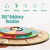Montessori Math Multiplication Board Wooden Toy Multiplication Turntable Teaching Aids Early Education Learning Math Toy for Kid 4