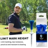 Caiton 5pc 85mm/3.34in Adjustable Plastic Golf Tees, 22mm/0.87in Range, Soft Rubber Head, Durable & Lightweight for Stable Shots 6