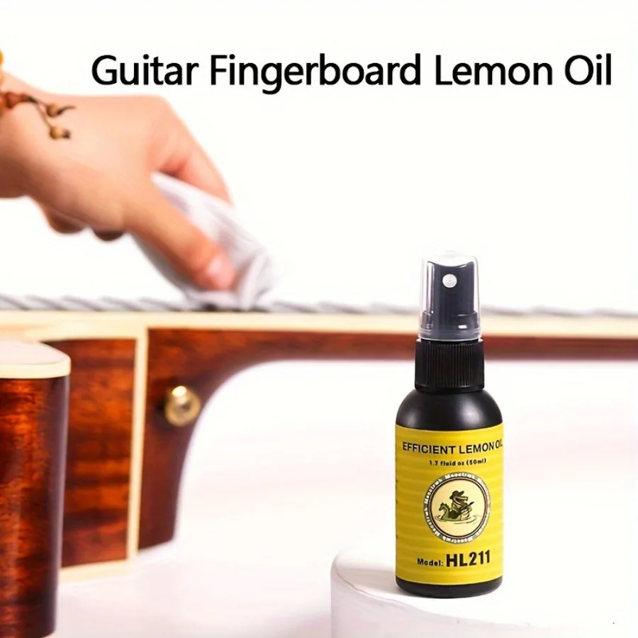 Musical Instruments Accessories Guitar Parts Guitar Repair Tool 50ML Guitar Fretboard Lemon Oil For Guitar Fingerboard Cleaning Kit Fret Care Removes Dirt Grease Extends Fretboard Life