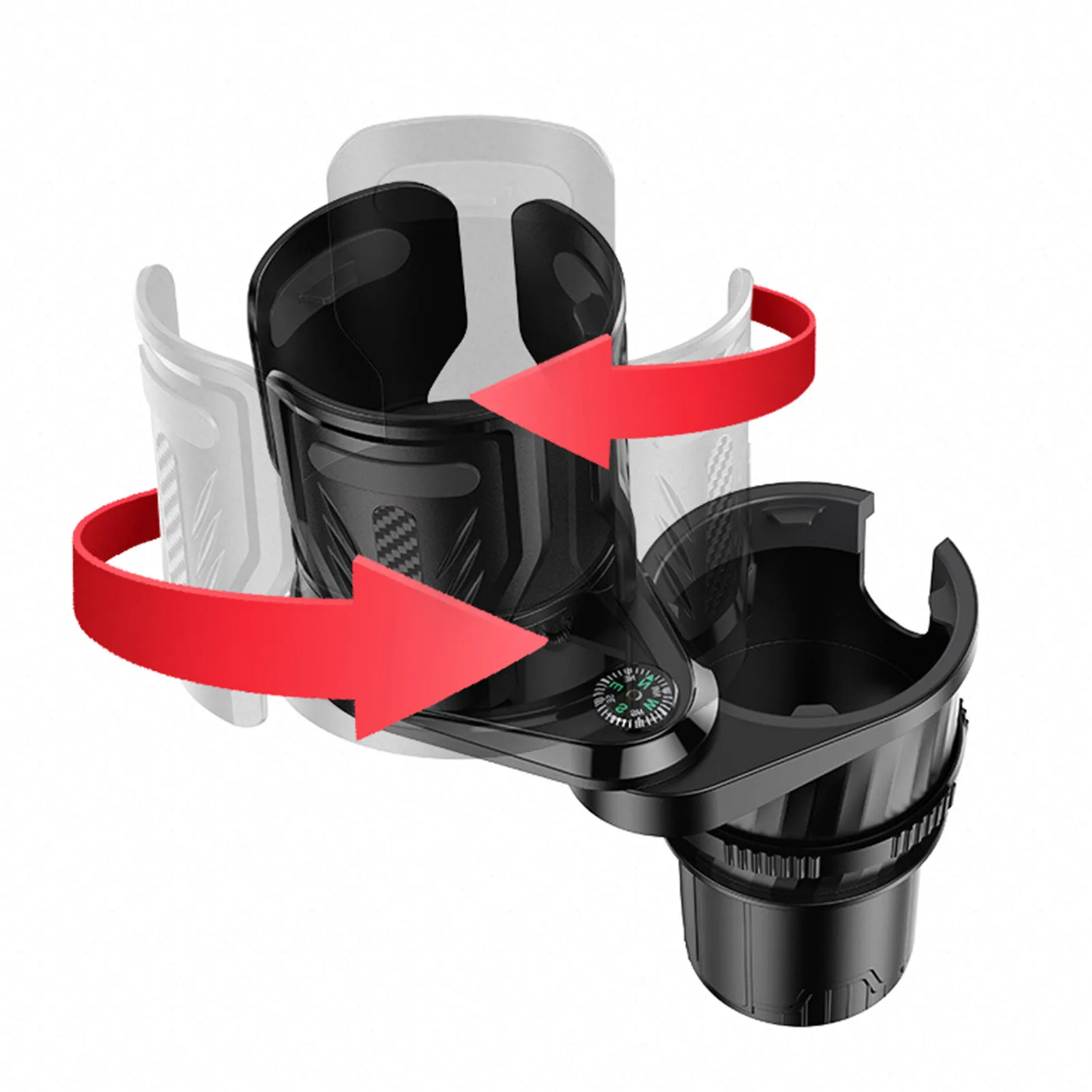 2 In 1 Multifunctional Adjustable Car Cup Holder Expander Adapter Base Tray  Car Drink Cup Bottle Holder Auto Car Stand Organizer - Drinks Holders -  AliExpress