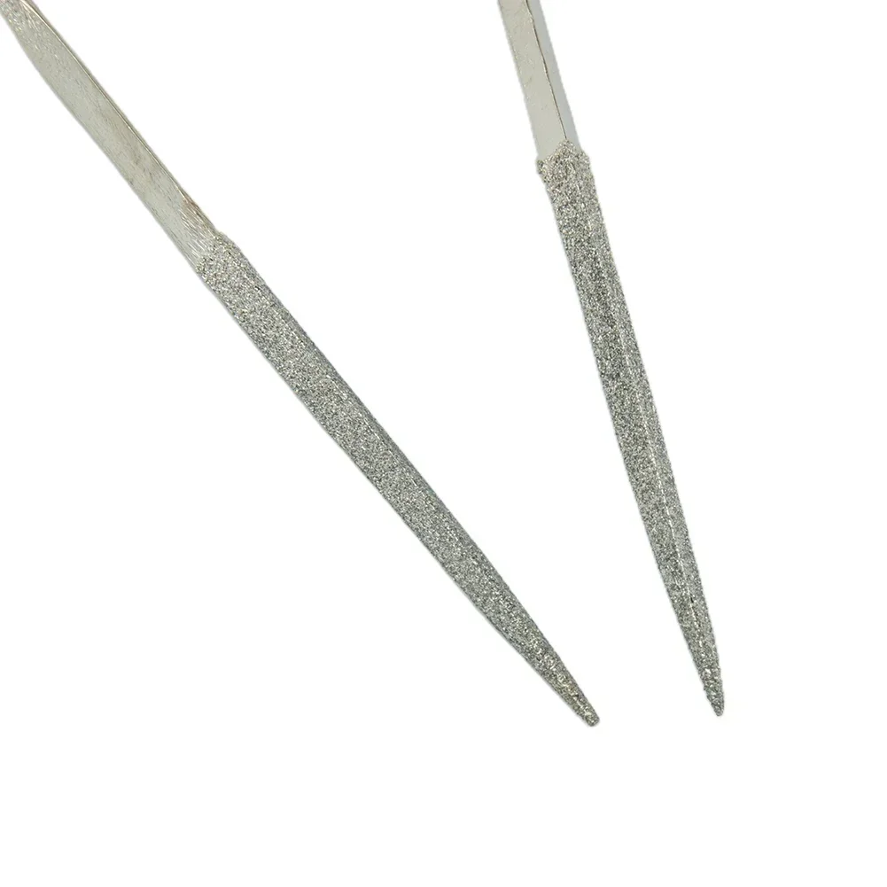 Triangular Diamond Needle File 3x140mm Grinding Polishing Files Set For Steel Stone Metal Wood Electronics Repair Tools needle file set needle file kit needle file needle files