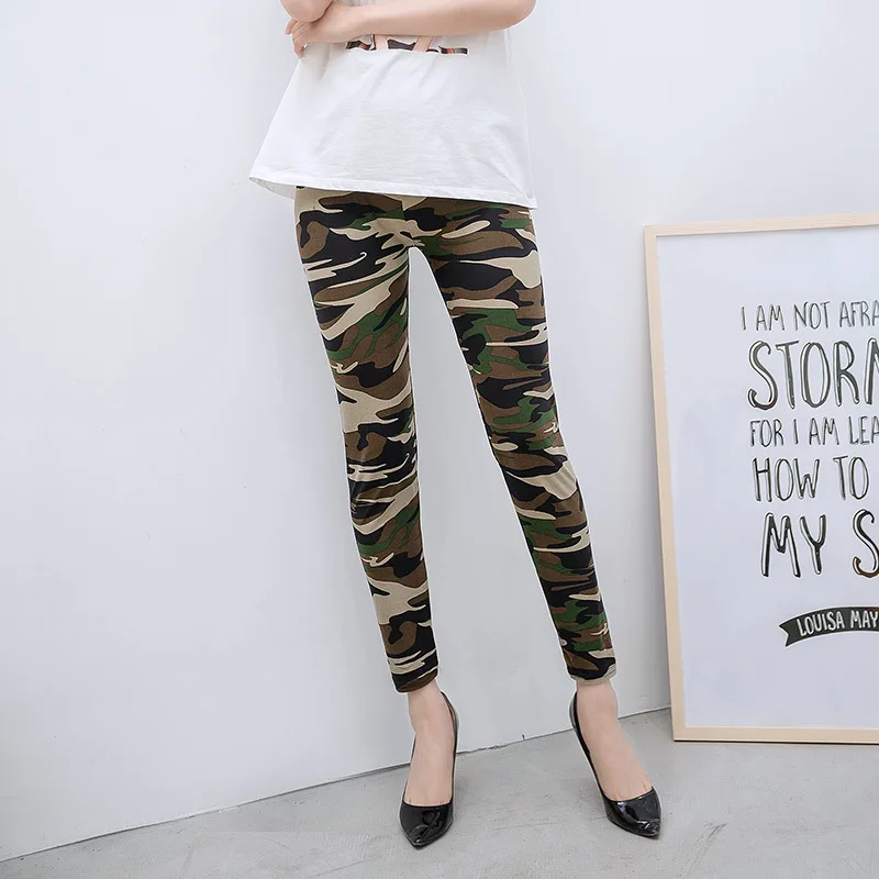 Summer Women Yoga Pants Elastic Sport Camouflage Leggings 3D Print Thin Fleece Slim Quick Dry Trouser Skinny Gym