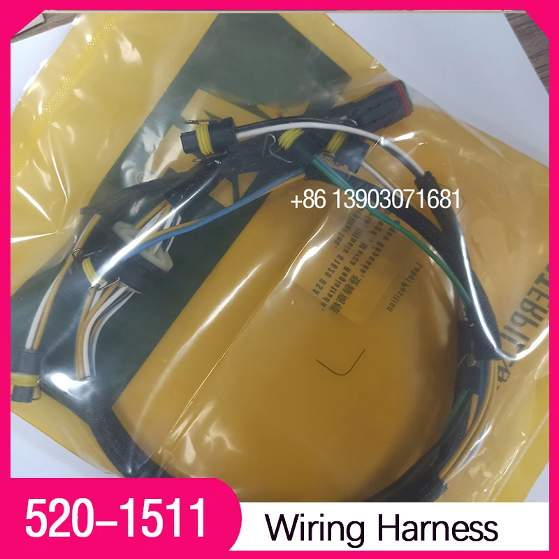 

520-1511 5201511 Fuel Injector Wiring Harness C7 Engine Harness 222-5917 2225917 for Caterpillar 325D 329D Car Trunk Excavator