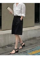 Women's High Waist Loose Wide Leg Shorts with Belt, Casual Summer - Image 4