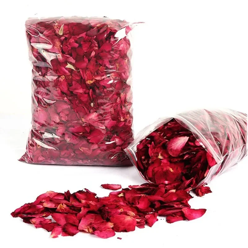 30/50/100g Romantic Natural Dried Rose Petals Bath Dry Flower Petal Spa Whitening Shower Aromatherapy Bathing Supply