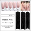 1PC Smile Stickers Wave Line Three-in-one Nail Stickers Tool Jewelry Nail Polish Glue Spray Stickers New Manicure French Sticker 5