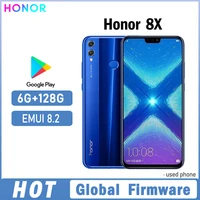 HONOR 8X Smartphone Global firmware CPU Haisi Qilin 710 6.5-inch 3750mAh rear camera 20MP RAM 6GB ROM 128GBused phone