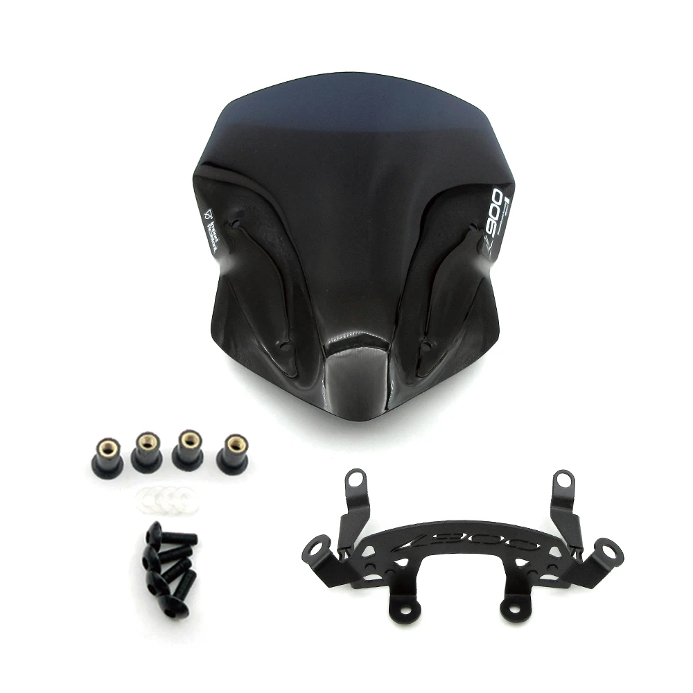 Parabrezza Moto Parabrezza Pare-Brise Set Per Kawasaki Ninja Z900 Z 900 Zr900 Zr 900 2017 2018 2019 Accessori Moto