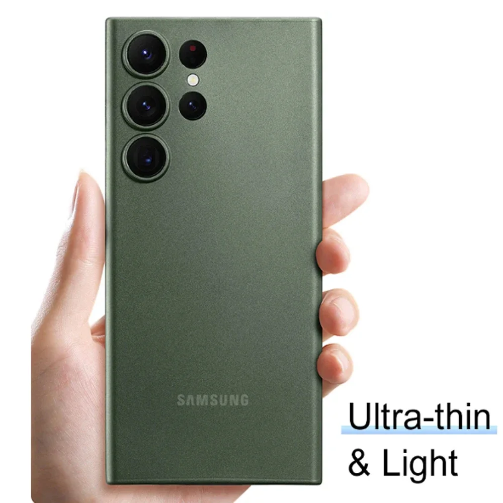 UltraThin Shockproof Transparent Frosted Matte Case - Clear PP Hard Finish