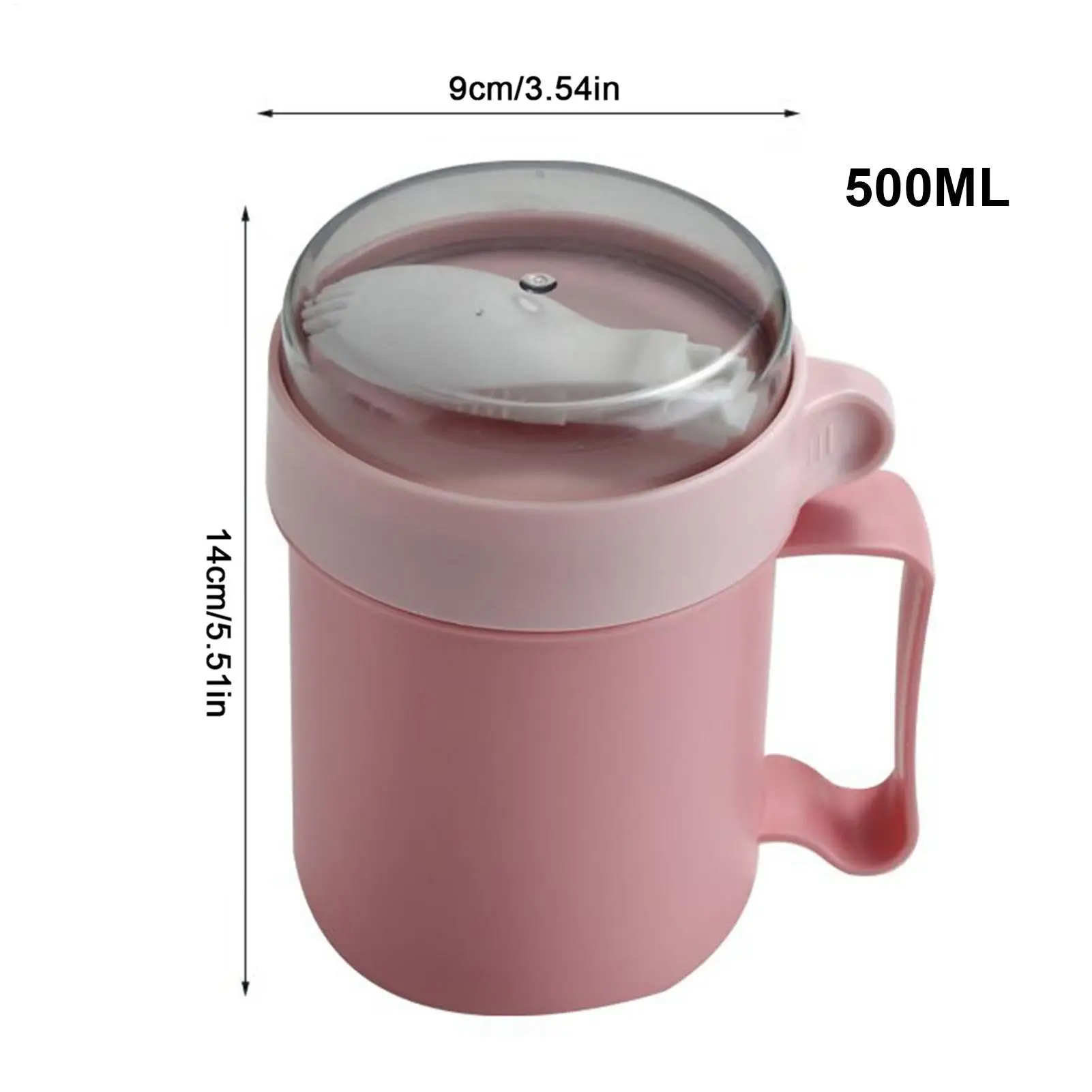 Sc395bad5be37482ab85bfef1cc93cb0be küchexyz.de Best Price | Fast Delivery |Quality Product Portable Breakfast Cups 500ml Oatmeal Cereal Nut Yogurt Salad Cup with Lid Spoon School Lunch Box Microwave for Kitchen Tools