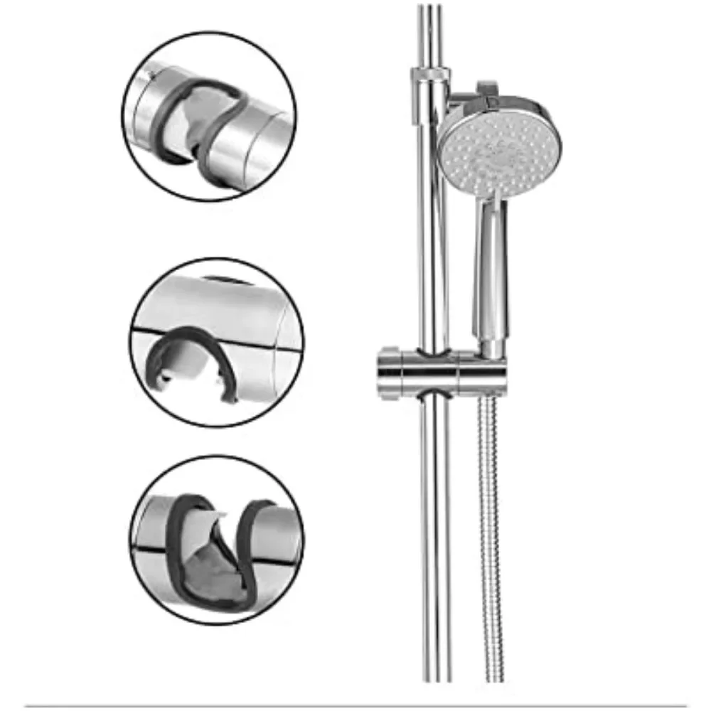 Open Slide Sleeve Non Removable Tube Non Perforated Shower Head Lifting Rod Slide Sleeve Handheld Shower Head Holder and Fixture
