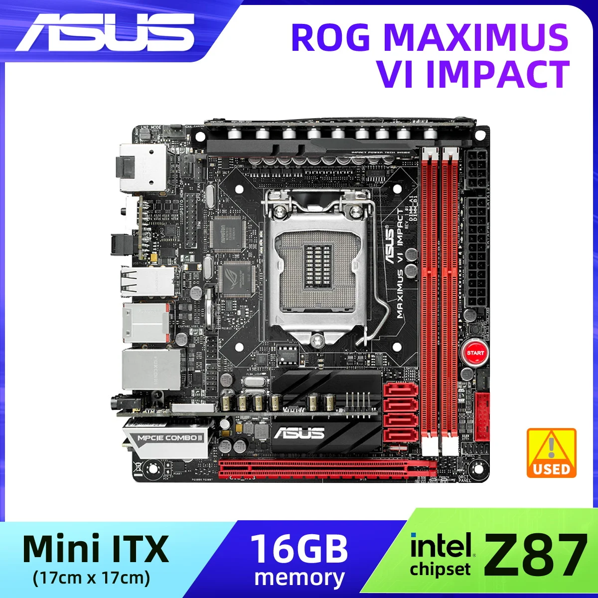 Asus Maximus Vi Impact Motherboard 1150 Motherboard Ddr3 2800mhz Memory