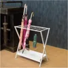 Umbrella Stand Umbrella Holder Foldable Metal Umbrella Holder Stand with Drip Tray, 1