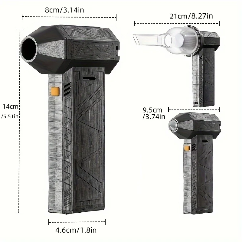 터보파워 미니 제트팬, 궁극의 3 종 파워와 130,000rpm 고속 송풍기, 다기능 미니 파워송풍기, 바비큐 점화숯, 제설, 제진, 집진기, 안전망치, 강풍, 다기능 아웃도어 용품