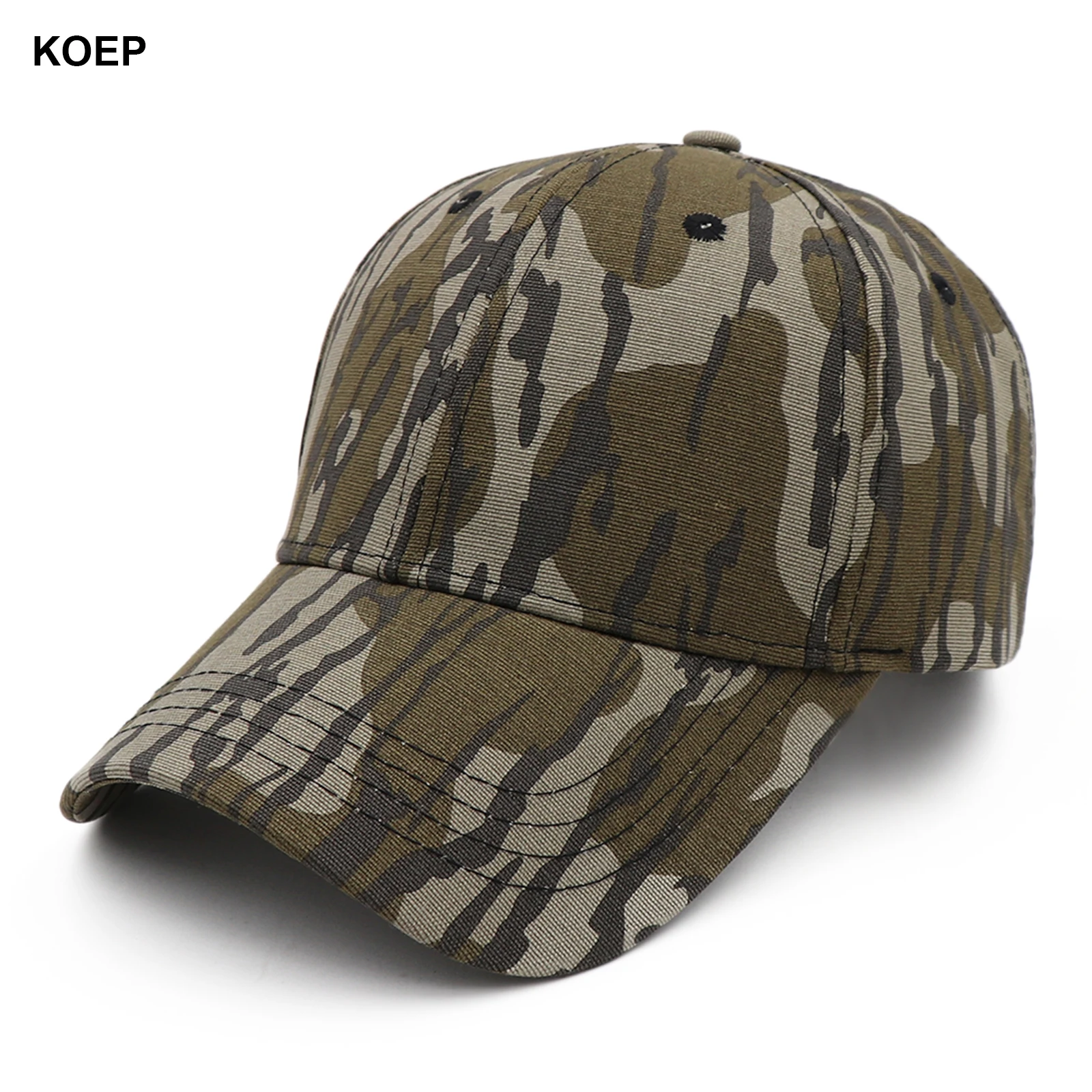 KOEP Outdoor Fishing Caps Jungle Bottomland Camouflage Baseball Cap Hunting Hat Cotton Dad Snapback Hats Bulrush Leaves KBMO9 2