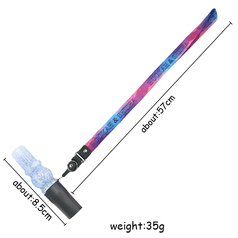 SY 1PC Shisha Hookah Mouthpiece Mouth Tip Hang Rope Strap Gadget Tools Hookah Hose Resin Chicha Cachimba Sheesha Vattenpipa 6