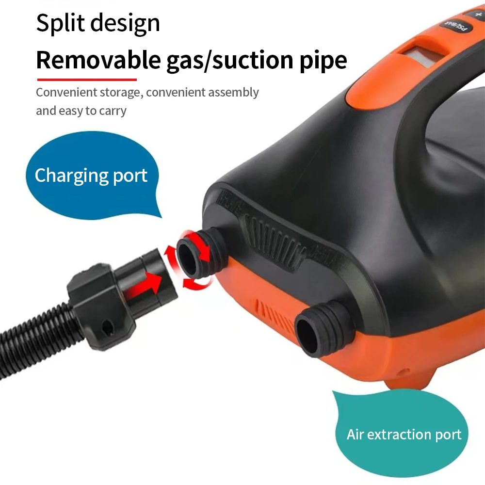 SUP Board Pump Max 20 PSI Inflatable Pump Dual Stage Electric Air Pump