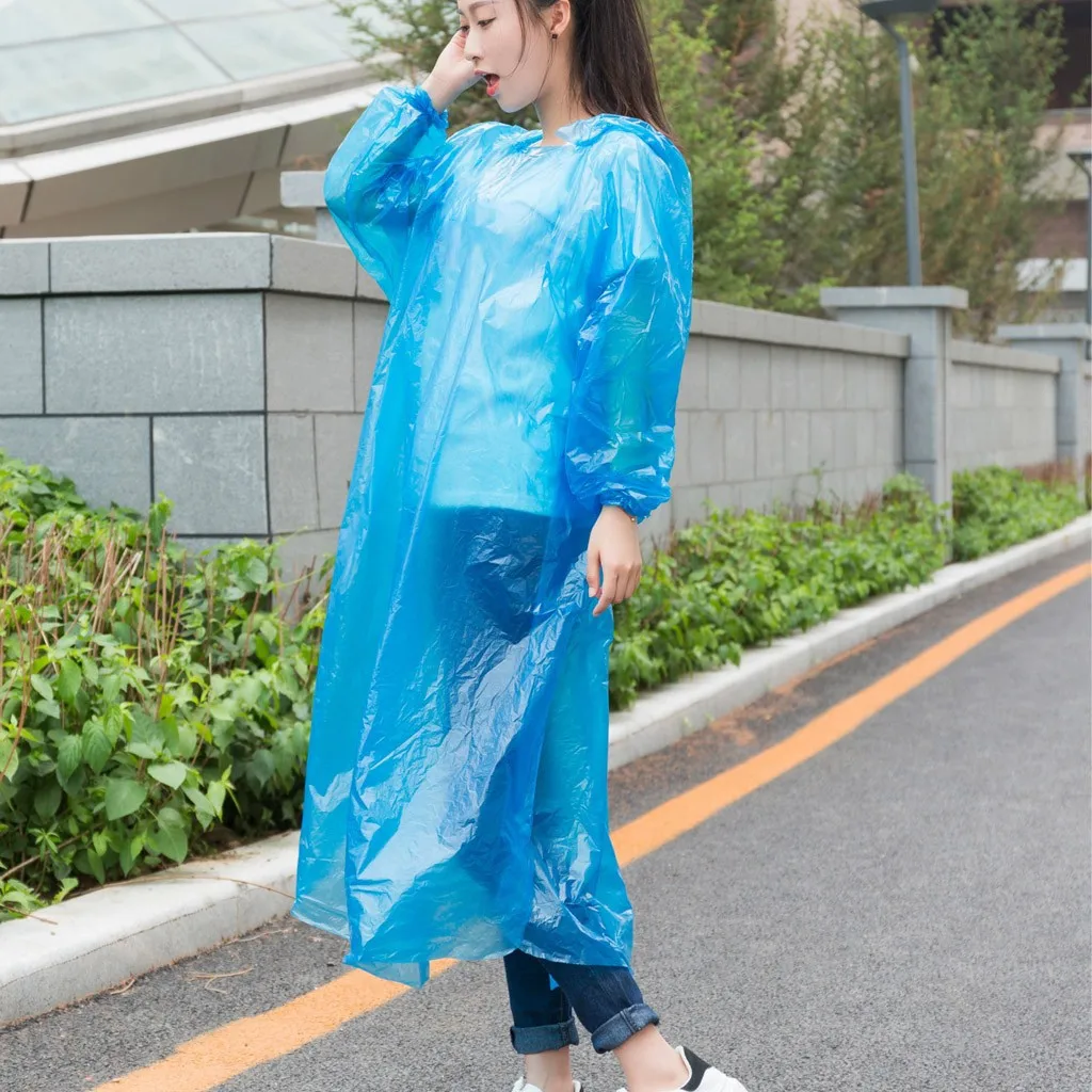 Disposable Adult Emergency Raincoat Poncho Mini Portable Hiking Camping Hood Impermeable raincoat poncho