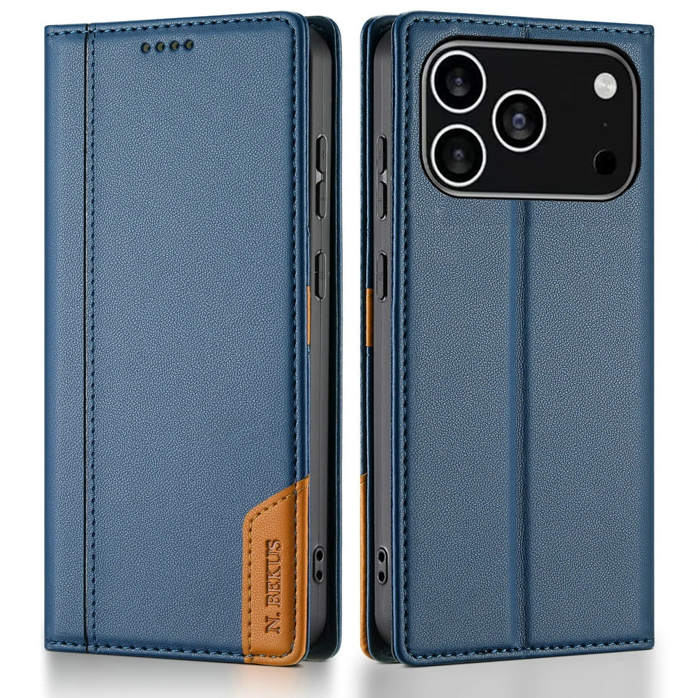 Premium RFID Leather Wallet Flip Case - Stylish Protective Cover