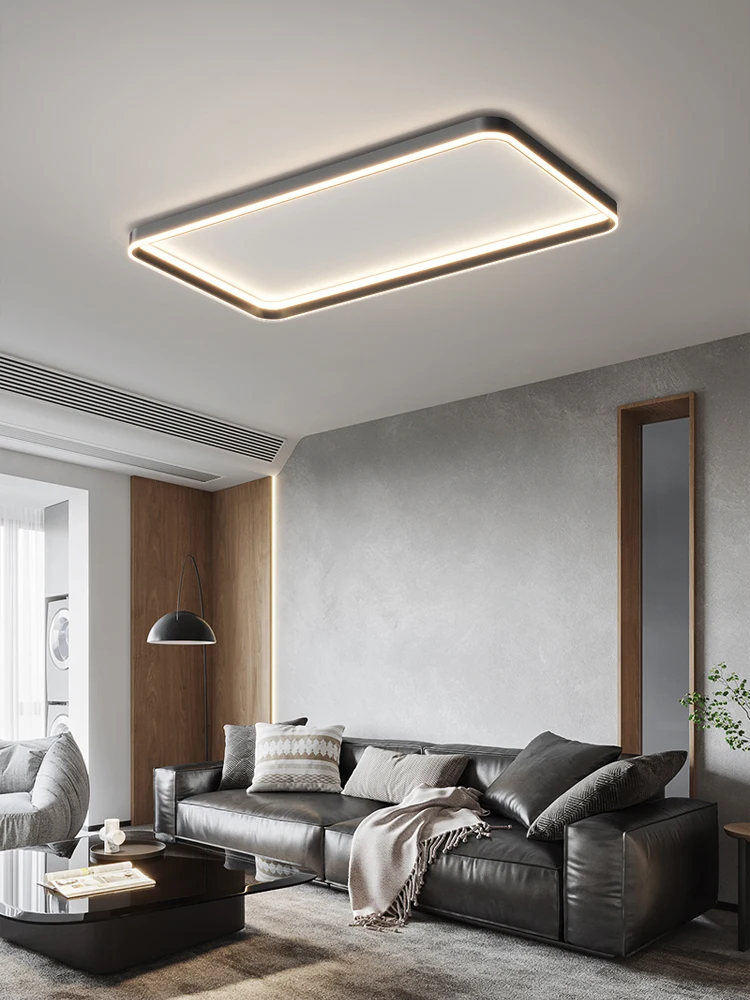 Nordic lamp modern minimalist square ceiling lamp master bedroom bedroom LED eye protection full spectrum new