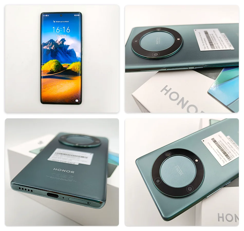 HONOR Magic 5 Lite Smartphone 5G,Telefono movil de 6+128 GB,Snapdragon  695,Pantalla AMOLED Curva de 120 Hz de 6,67”,Cámara Triple de 64MP,Batería