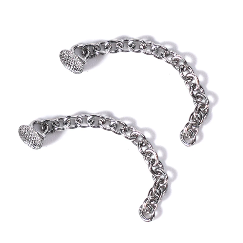 2pcs 치과 교정용 링갈 체인, 실버 체인 치과 교정용 액세서리, 링갈 버클 치과 소모품 치과 교정 재료