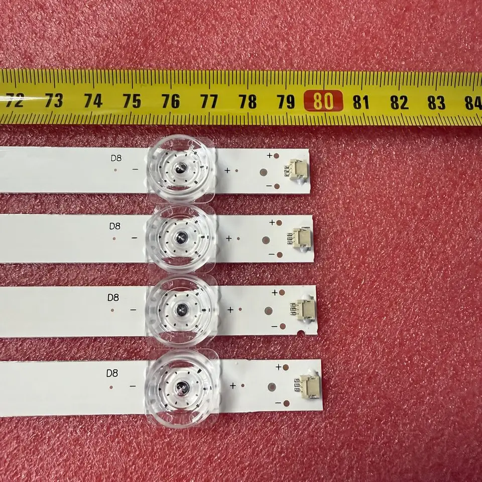 YSABVCP Bande LED De Remplacement Pour TV F43A-ZS 43S11 Et Autres Modèles - 18 LEDs, 811 Mm, Rétroéclairage Uniforme Et Confort Visuel